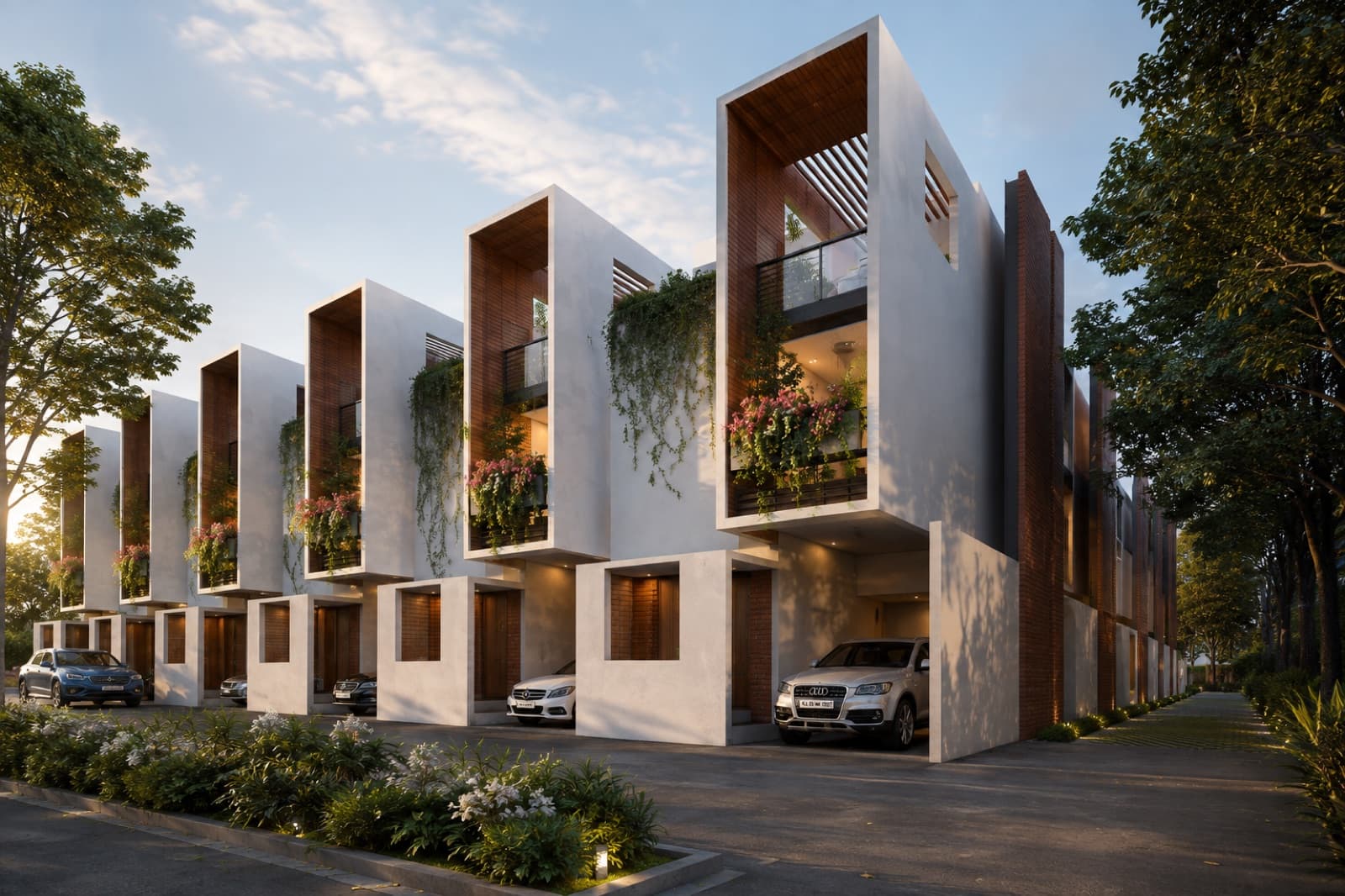 Geetanjali Urban X aerial view of the villa community