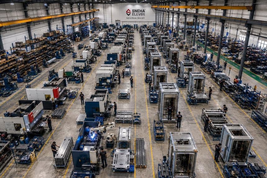 Sneha Elev8r manufacturing facility at Bollaram, Hyderabad